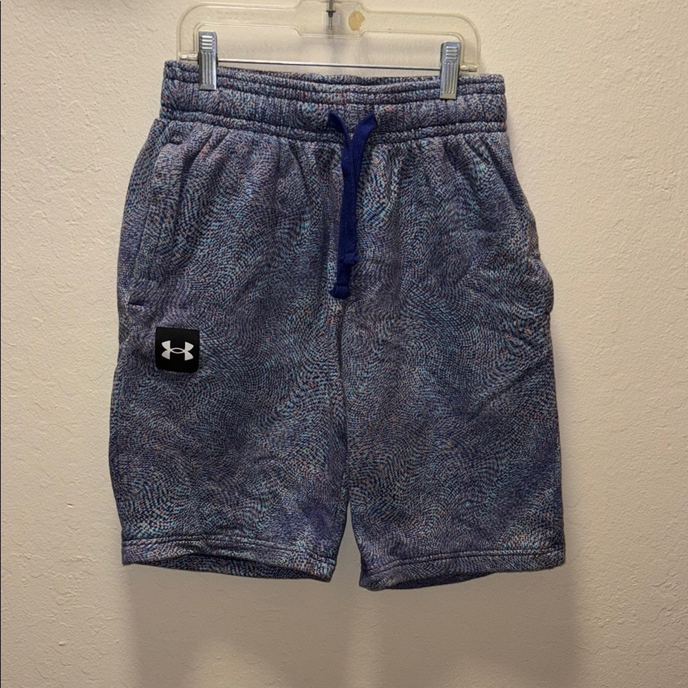 Under Armour Blue Athletic Shorts with Elastic Waistband